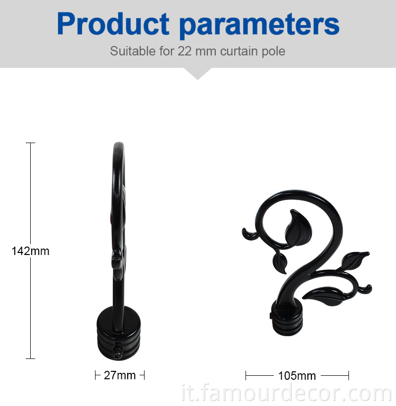 Beautiful rattan curtain rod